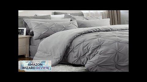 Bedsure King Size Comforter Set Bedding Set King 7 Pieces Pintuck Review