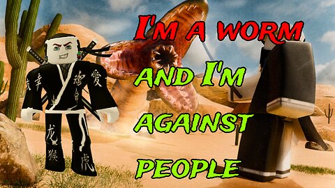 first I'm a warrior and then a worm #roblox #games #boss #battle #warriors #worm