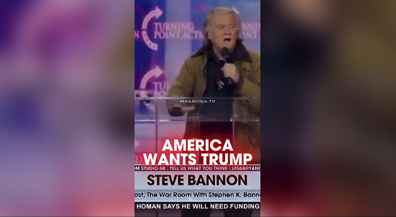 Steve Bannon: America Voted For Trump Agenda, Not Uniparty Agenda