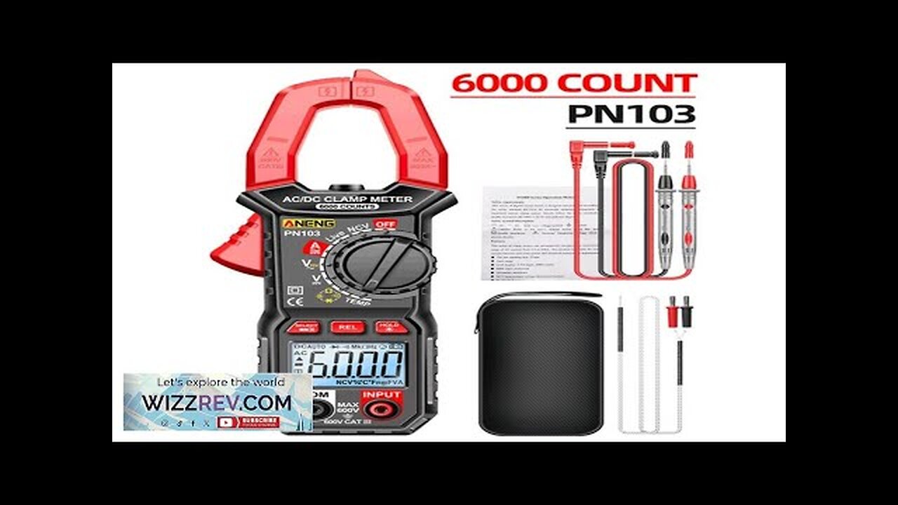 ANENG PN103 Digital Clamp Meter AC/DC Current Professional Multimeter 6000 Counts True Review