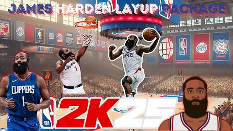 NBA 2K25 James Harden Layup Animation