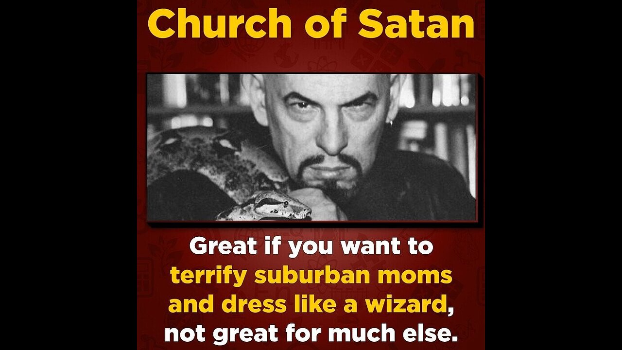 Anton Lavey & the Church of Satan was just CONTROLLED OPPOSITION for Talmudic Satanism.