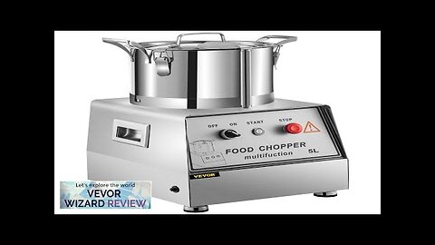 VEVOR 110V Commercial Food Processor 5L Capacity 550W Electric Food Cutter 1400RPM Review