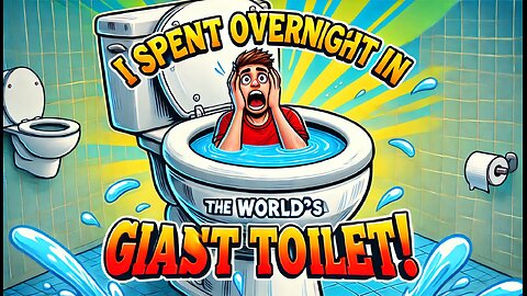 I Spent Overnight In the World's Biggest Toilet! 🚽💦