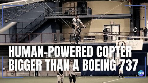 This human-powered helicopter is bigger than a Boeing 737