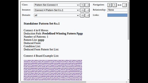 Standalone Pattern Set 0.s.1 in Connect 4 - Pattern Deduction HI, Human Intelligence