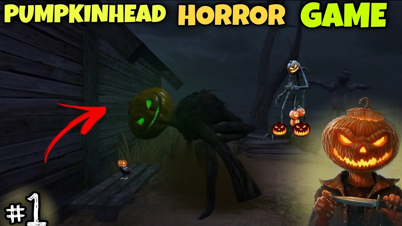 PUMPKIN HEAD MONSTER IS SO SCARY🥶|| PUMPKIN HEAD HORROR GAME