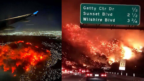 Los Angeles Wildfires January 2025 - Compilation