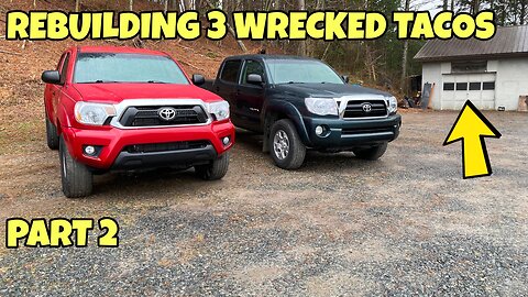 Trying to Rebuild 3 Wrecked Tacomas at the same Time!