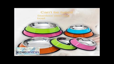 Pet Dog Cat colours Stainless Steel Bowl Pet Feeding Bowl Cat Review