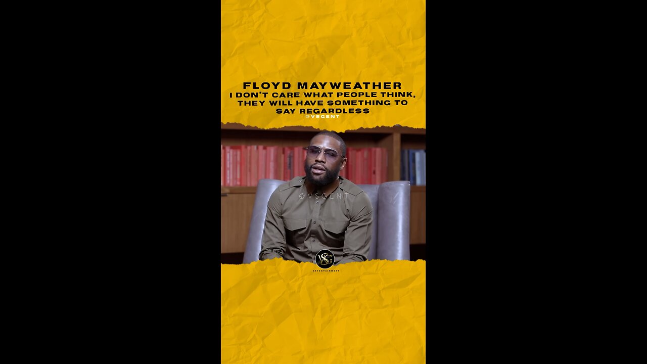 @floydmayweather Idc what ppl say about me they will have something to say regardless