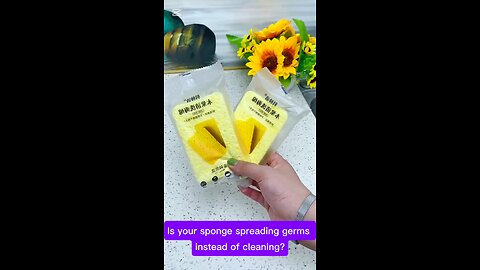 "How to Keep Your Kitchen Sponges Germ-Free in Seconds!" #CleaningHacks #SpongeCare #KitchenTips