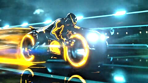 Tron Legacy Lightbike Scene [4K]