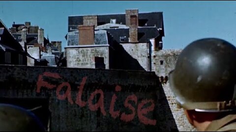 REEL 7 COLOR, US troops break out of Normandy 1944 + GERMAN FOOTAGE occupied Rouen, France RAW