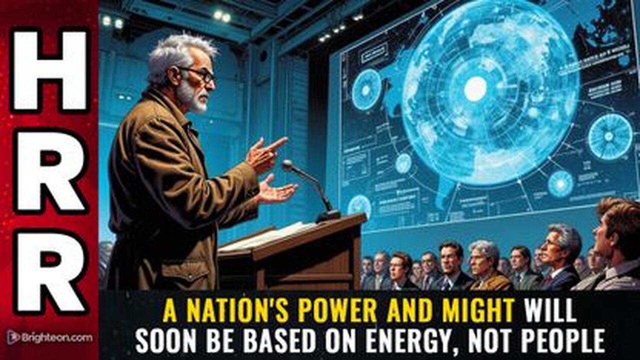 A nation's POWER and MIGHT will soon be based on energy, not people