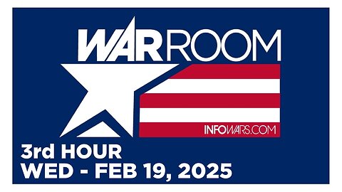 WAR ROOM [3 of 3] Wednesday 2/19/25 • FRANK FIGHTING FOR FREEDOM - FIRED FOR BEING CONSERVATIVE