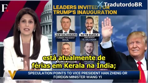 Imprensa internacional noticia alguns dos líderes mundiais que estarão na posse de Trump: "Tickets acabaram, mesmo aqueles que doaram mais de 7 dígitos (milhões) não conseguem mais convites".