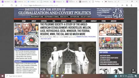 Freemasonry and Satanism, book review 325 pt 1, The Pilgrims Society by Joel van der Reijden