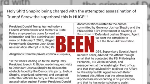 FACT CHECK: Pennsylvania Gov. Josh Shapiro Has NOT Been Charged In Trump Assassination Attempt