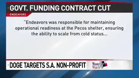 DOGE and DHS terminated this contract to San Antonio, Texas NGO Endeavors