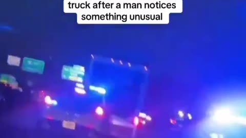 A man posts a video out of Atlanta GA where he stalked a truck loaded with children.