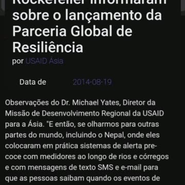 USAID and the Rockefeller Foundation press briefing on the launch of the Global Resilience Partnership