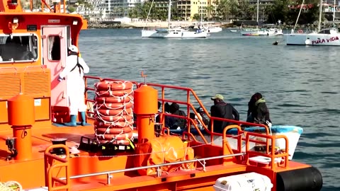 Spanish coast guard rescues migrants off Canary Islands