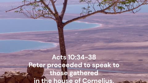A reading from the book of Acts, 10:34-38