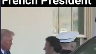 Trump Greets French President