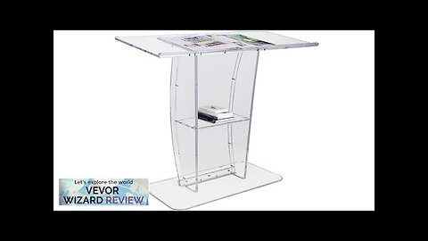 VEVOR Acrylic Podium 47" Clear Acrylic Podium Stand with Wide Reading Surface Review