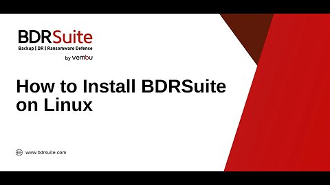 How to Install BDRSuite Backup Server on Linux