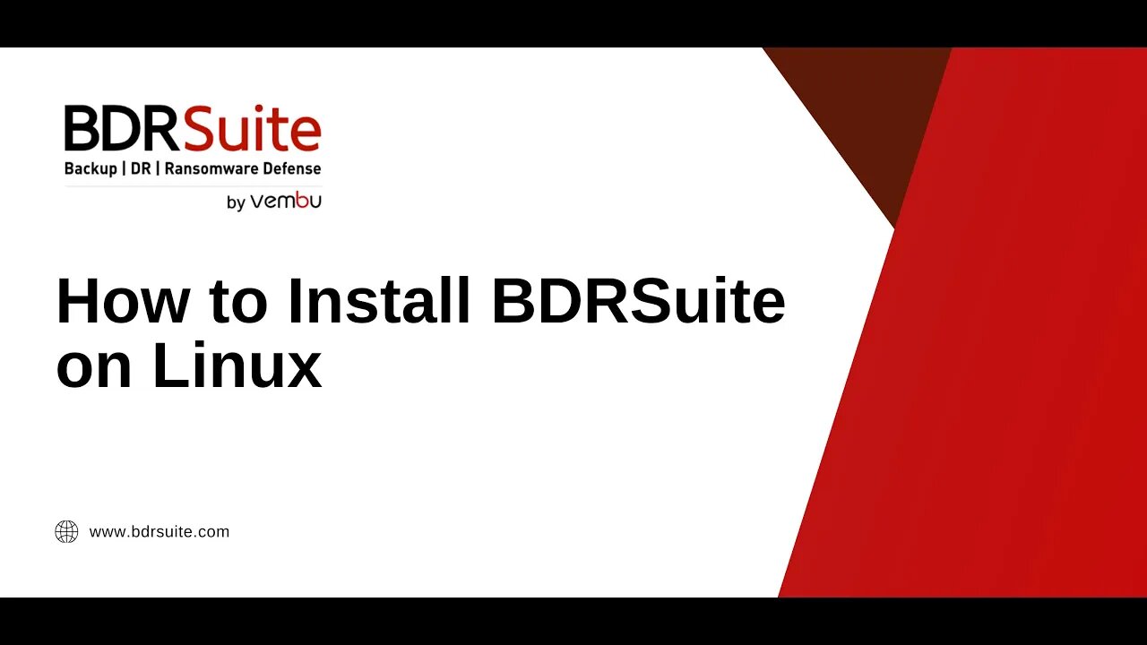 How to Install BDRSuite Backup Server on Linux