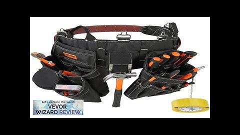 VEVOR Tool Belt 32 Pockets Adjusts from 32 Inches to 54 Inches Review