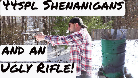 Shenanigans with a 44spl, a Burn Barrel and an Ugly Rifle #44special #burnbarrel #reloadingandmore