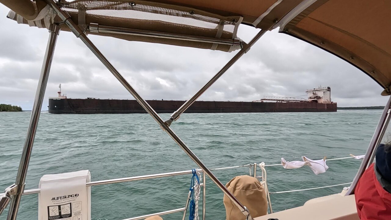 Ships on the St. Mary's River - Sault Ste. Marie to DeTour