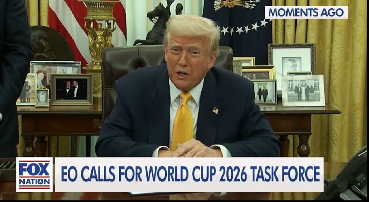 Trump signs executive order establishing task force for 2026 FIFA World Cup