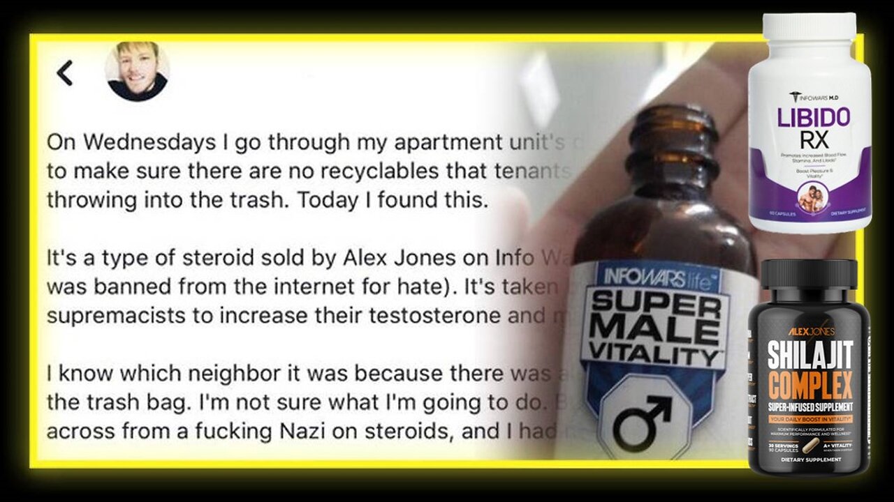 Mentally Ill Leftist Dumpster Diving and Libido RX Ad