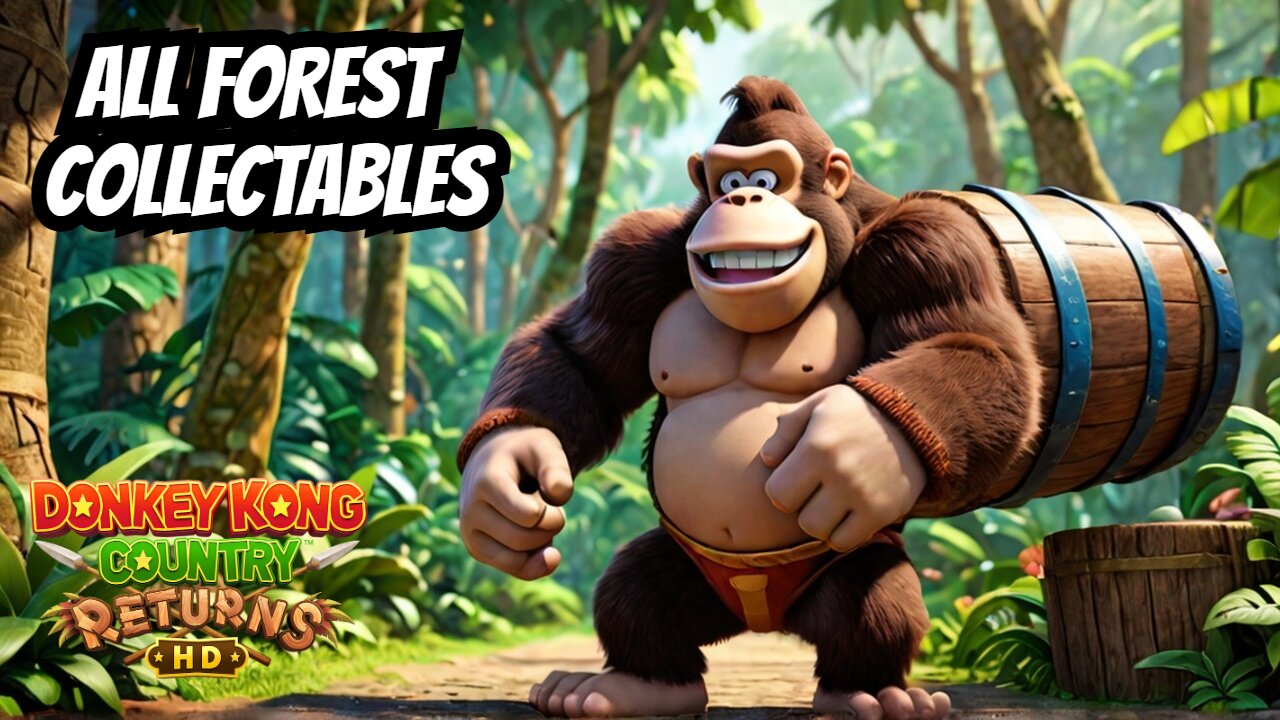 Donkey Kong Country Returns HD Switch [Forest] (All Collectables)