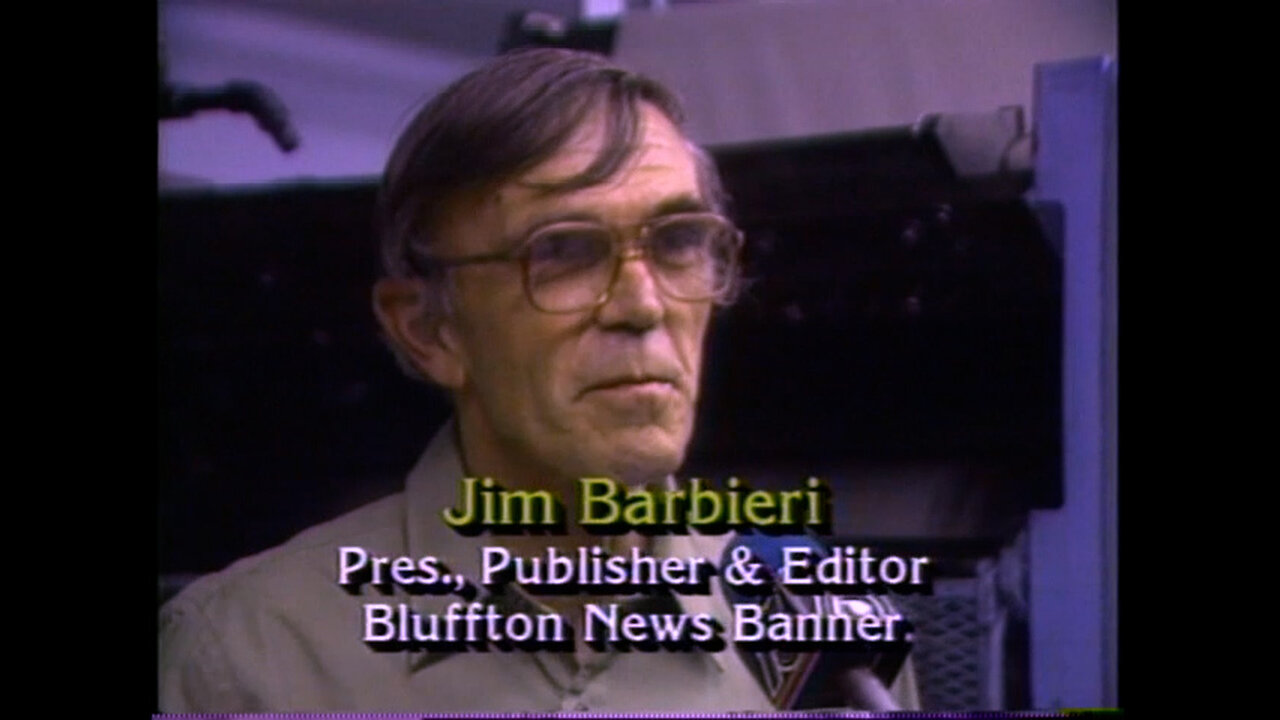 June 1986 - Profile of Bluffton, Indiana Newspaperman Jim Barbieri