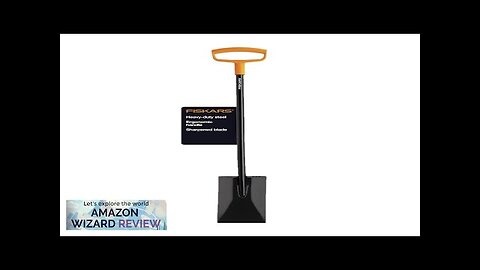 Fiskars 46" Steel Square Garden Spade Shovel with Ergonomic D-Handle Flat Edge Review