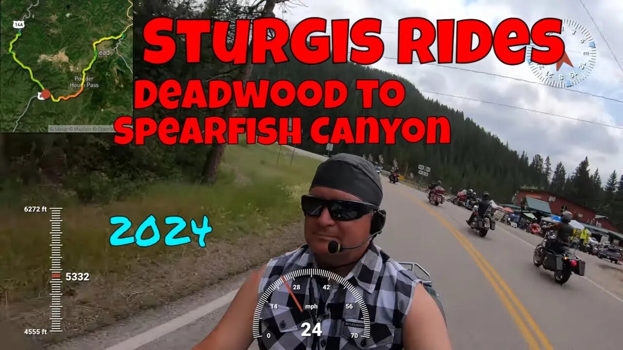 Sturgis Rides Deadwood to Spearfish Canyon during Sturgis Motorcycle Rally