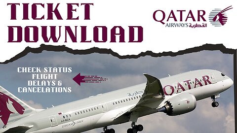 How To Download Qatar Airways Ticket Download || Qatar Airline Flight Ticket Download