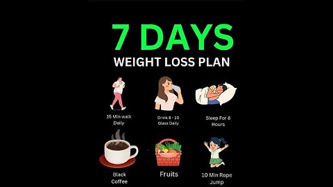 7 days weight loss plan