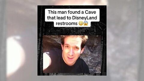 THIS DUDE FOUND A CAVE 👀 THAT LEADS IN AND OUT OF DISNEY RESTROOMS❗