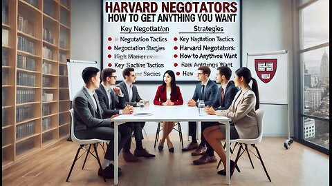 HARVARD NEGOTIATERS STUDENTS| EXPLAIN ON HOW TO GET EVERYTHING YOU WANT