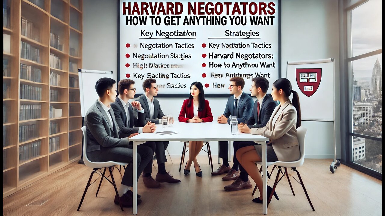 HARVARD NEGOTIATERS STUDENTS| EXPLAIN ON HOW TO GET EVERYTHING YOU WANT