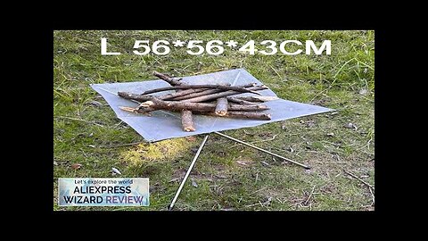 Lighten up Fire Pit Burning Rack Camping Stainless Steel Mesh Fireplace Foldable Review