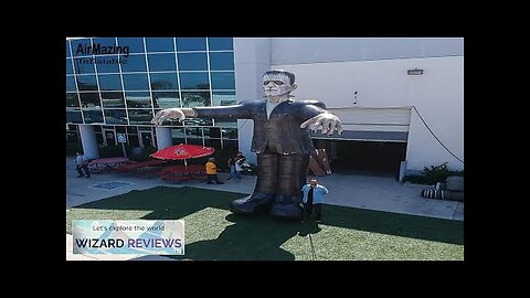 Scary Full Printed 30ft Giant Halloween Inflatable Frankenstein Male Inflatable Dracula Review