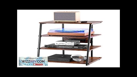 VEVOR 4-Tier AV Media Stand with Power Strips Corner TV Stand Review