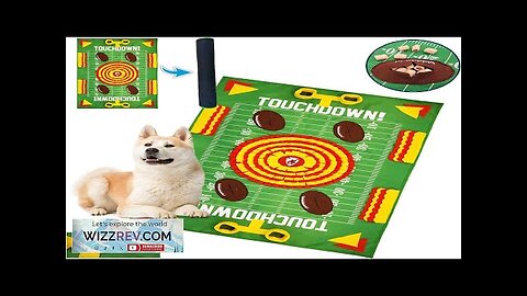 NFL Kansas City Chiefs Dog Snuffle Mat Pet Slow Feeder Football Field Review